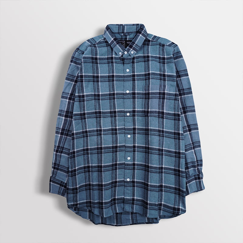 Flannel Blue Olympic Shirt