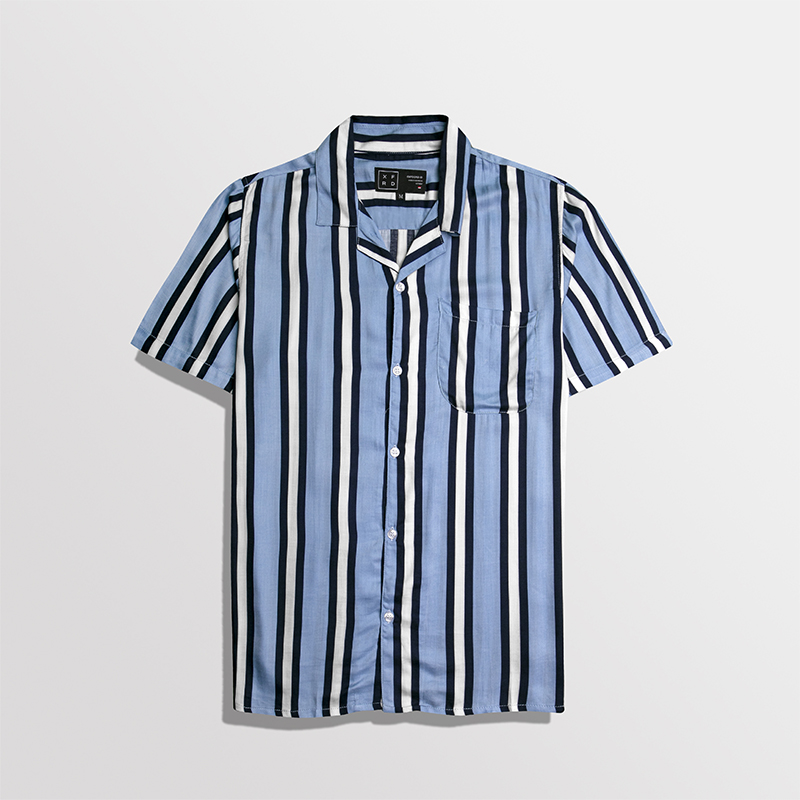 Bowling Blue Nylon Shirt
