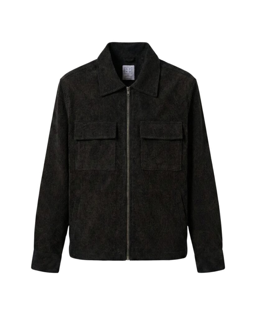 Wesley Cord Jacket Black