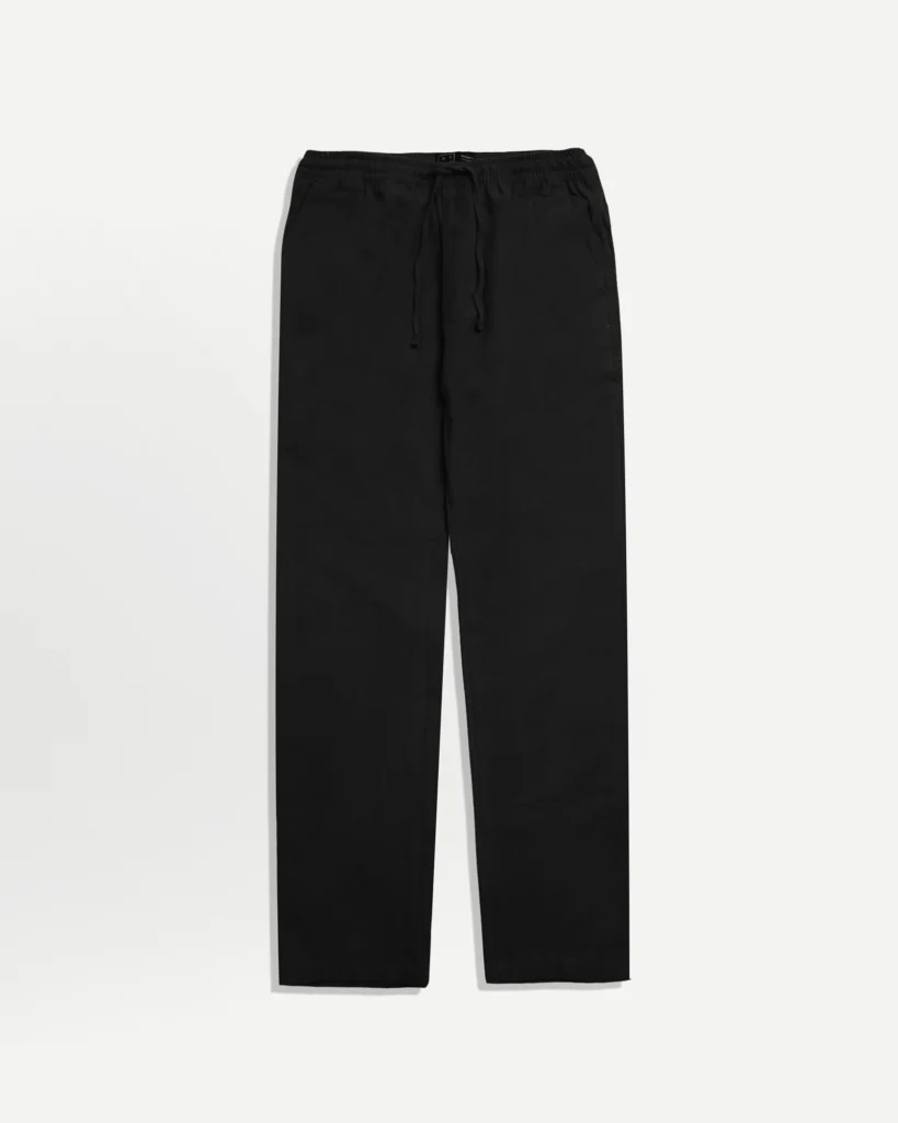 Relaxed Linen Pants Black