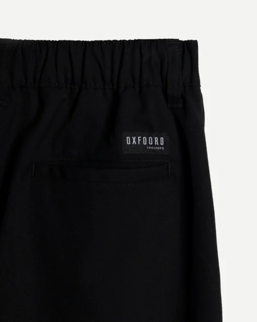 Straight Pleated Pants Black