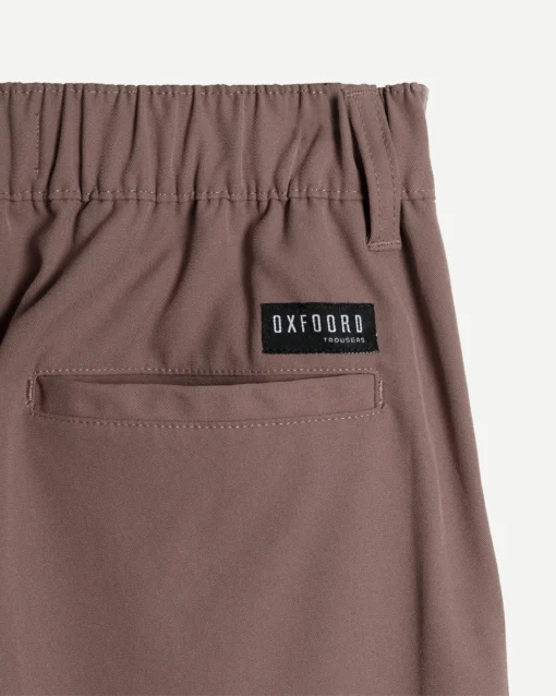 Straight Pleated Pants Wood