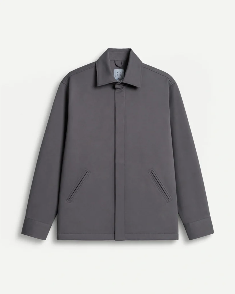 Slate Zip Jacket Dark Grey